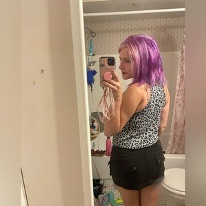 Vintage Baby Phat Black Stretch Skirt with Pockets and Front Zipper Size 1-4